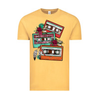 Vintage Mustard cassette floral gemstone Vintage Tee - FaDigitalArtStudio