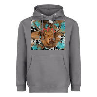 Storm western roses cow Heavyweight Hoodie - RanaPortraitStore