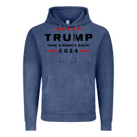 Vintage Denim donald trump 2024 take america back Vintage Hoodie - baoMotion
