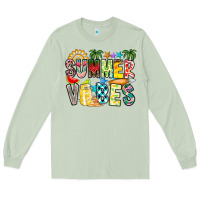 Matcha Summer Vibes Long Sleeve Tee - CowhideDigitalArt