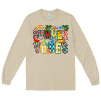Mushroom Summer Vibes Long Sleeve Tee - CowhideDigitalArt