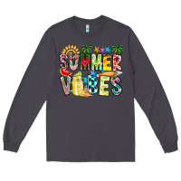 Smoke Summer Vibes Long Sleeve Tee - CowhideDigitalArt