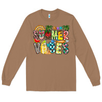 Toasted Coconut Summer Vibes Long Sleeve Tee - CowhideDigitalArt