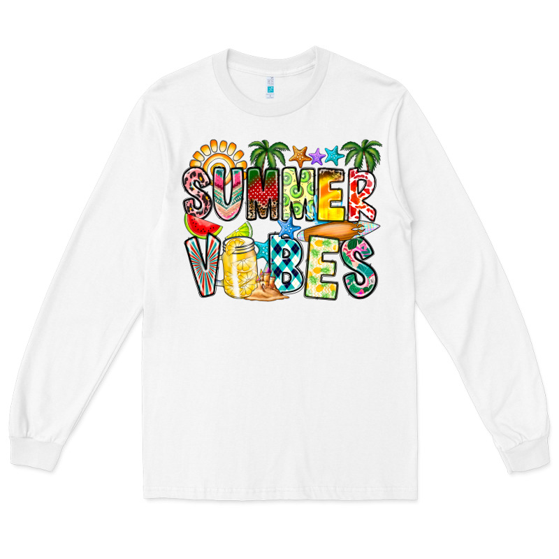 Summer Vibes Long Sleeve Tee by CowhideDigitalArt | Teevron