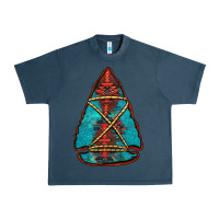 Midnight Navy turquoise glitter aztec arrowhead Urban Heavy Tee - Jasminsmagicworld