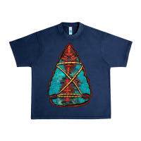 Navy turquoise glitter aztec arrowhead Urban Heavy Tee - Jasminsmagicworld