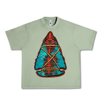Oil Green turquoise glitter aztec arrowhead Urban Heavy Tee - Jasminsmagicworld