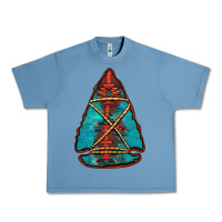 Pebble Blue turquoise glitter aztec arrowhead Urban Heavy Tee - Jasminsmagicworld