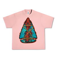 Salmon turquoise glitter aztec arrowhead Urban Heavy Tee - Jasminsmagicworld
