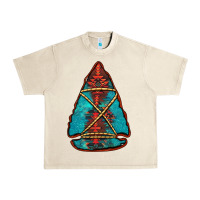 Sandshell turquoise glitter aztec arrowhead Urban Heavy Tee - Jasminsmagicworld