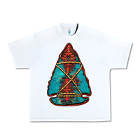White turquoise glitter aztec arrowhead Urban Heavy Tee - Jasminsmagicworld