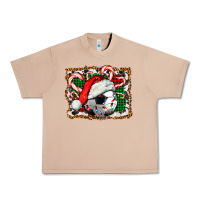 Burro Soccer Ball Christmas With Hat And Candy Cane Urban Heavy Tee - FaDigitalArtStudio