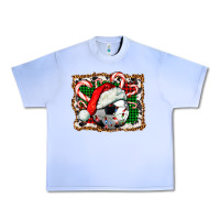 Grape Ice Soccer Ball Christmas With Hat And Candy Cane Urban Heavy Tee - FaDigitalArtStudio