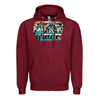 Burgundy first grade Zipper Hoodie - JahusDesignShop