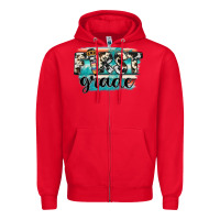 Red first grade Zipper Hoodie - JahusDesignShop