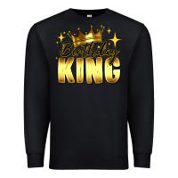 Black birthday king Premium Sweatshirt - RanaPortraitStore