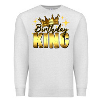 Oatmeal Heather birthday king Premium Sweatshirt - RanaPortraitStore