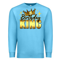 Ocean Blue birthday king Premium Sweatshirt - RanaPortraitStore