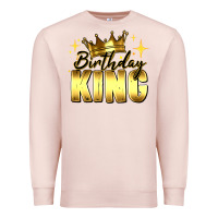Pale Pink birthday king Premium Sweatshirt - RanaPortraitStore
