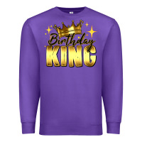 Purple birthday king Premium Sweatshirt - RanaPortraitStore