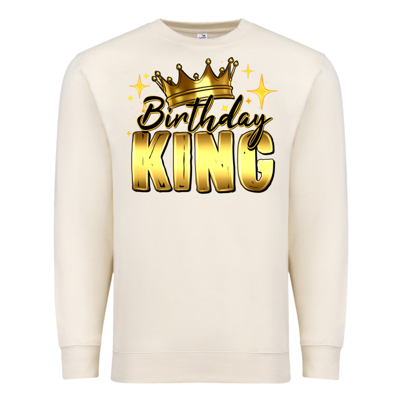 Birthday King Premium Sweatshirt by RanaPortraitStore | Teevron