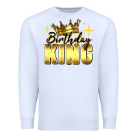 White birthday king Premium Sweatshirt - RanaPortraitStore