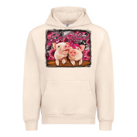 Be Mine Valentine's Day Pigs Urban Hoodie | Teevron