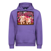 Tulip be mine valentine's day pigs Urban Hoodie - Jasminsmagicworld