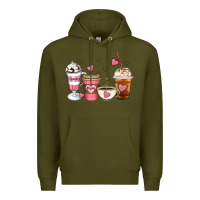 Army Green Mommy coffee Premium Hoodie - Artiststas