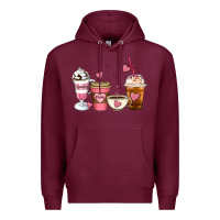 Burgundy Mommy coffee Premium Hoodie - Artiststas