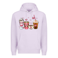 Lilac Mommy coffee Premium Hoodie - Artiststas