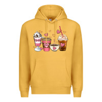 Mustard Mommy coffee Premium Hoodie - Artiststas