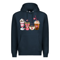 Navy Mommy coffee Premium Hoodie - Artiststas