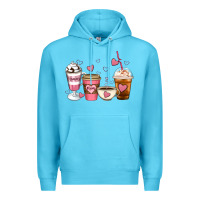 Ocean Blue Mommy coffee Premium Hoodie - Artiststas