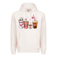 Pale Pink Mommy coffee Premium Hoodie - Artiststas