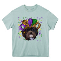 Arona Mardi Gras Havanese Dog with Hat Heavy Core Tee - RanaPortraitStore