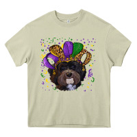 Mossy Mardi Gras Havanese Dog with Hat Heavy Core Tee - RanaPortraitStore