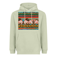 Matcha western serape pigs Heavyweight Hoodie - RanaPortraitStore