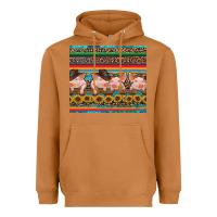 Meerkat western serape pigs Heavyweight Hoodie - RanaPortraitStore