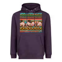 Plum western serape pigs Heavyweight Hoodie - RanaPortraitStore