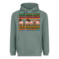 Sage western serape pigs Heavyweight Hoodie - RanaPortraitStore