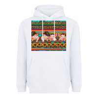 White western serape pigs Heavyweight Hoodie - RanaPortraitStore
