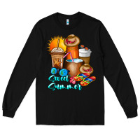 Black Sweet Summer Long Sleeve Tee - CowhideDigitalArt