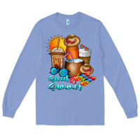 Colony Blue Sweet Summer Long Sleeve Tee - CowhideDigitalArt