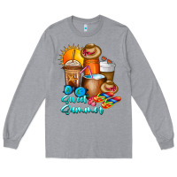 Heather Grey Sweet Summer Long Sleeve Tee - CowhideDigitalArt