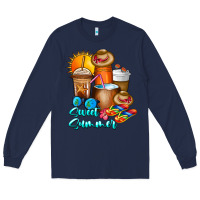 Navy Sweet Summer Long Sleeve Tee - CowhideDigitalArt