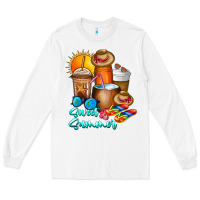 White Sweet Summer Long Sleeve Tee - CowhideDigitalArt