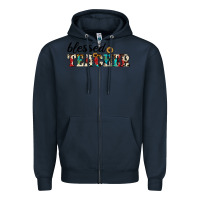 Navy blessed teacher Zipper Hoodie - JahusDesignShop