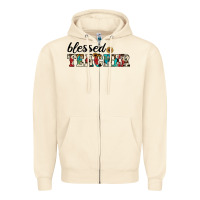 Blessed Teacher Zipper Hoodie | Teevron