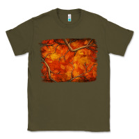 Army Green orange hunter camouflage pattern brushstroke Classic Tee - Jasminsmagicworld